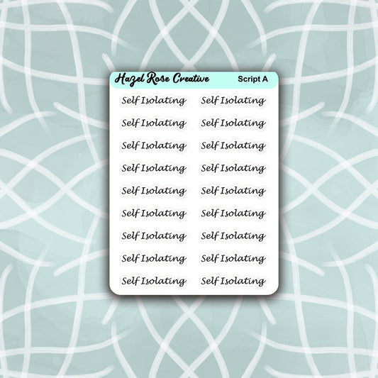Functional Stickers - Scripts - Self Isolating