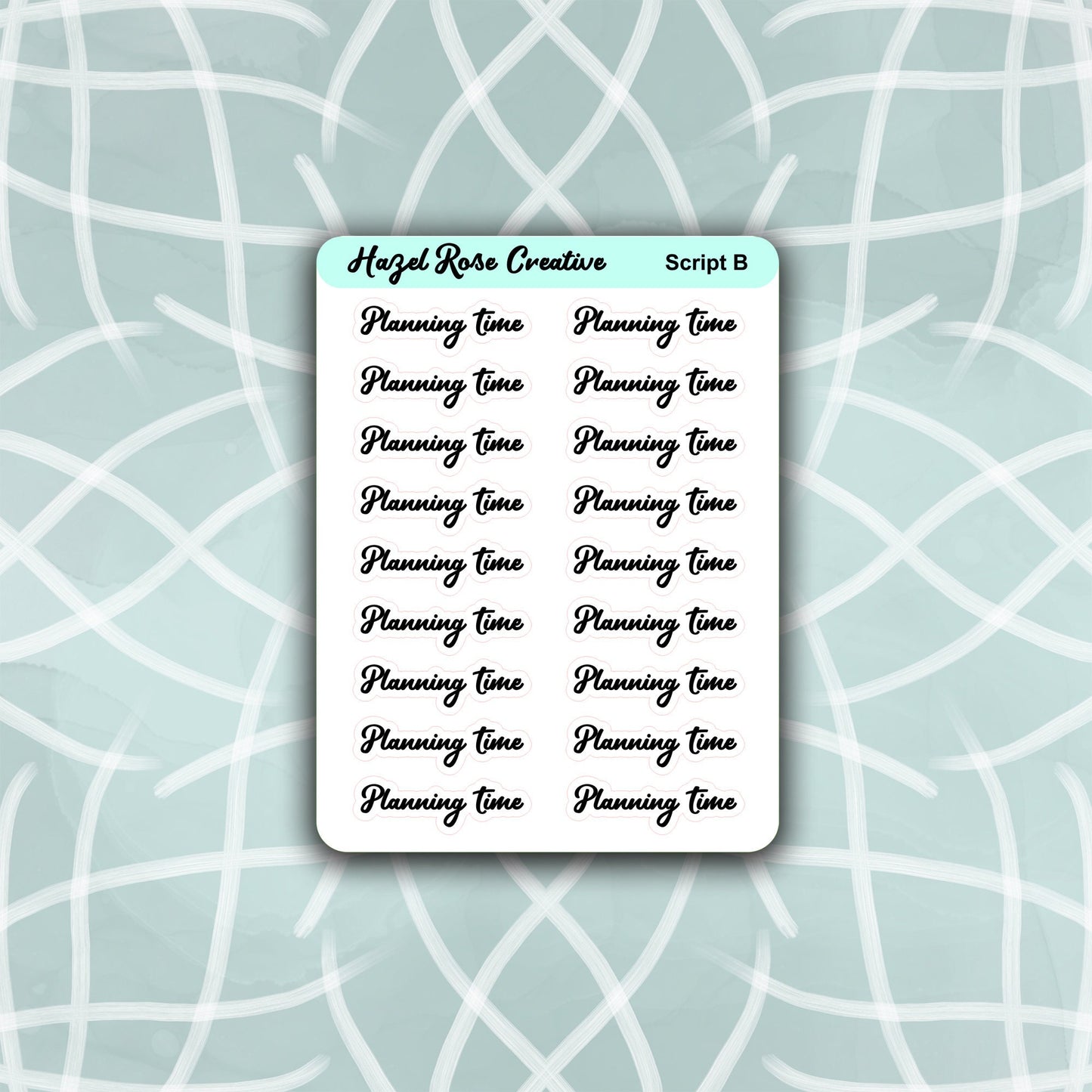 Functional Stickers - Scripts - Planning Time