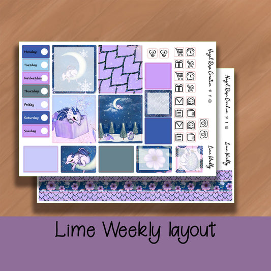 Lime Weekly Kit - Sleepy Dragons