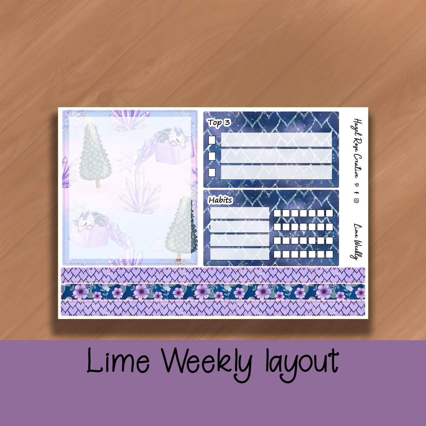 Lime Weekly Kit - Sleepy Dragons