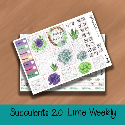 Lime Weekly Kit - Succulents 2.0