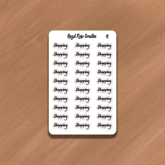 Functional Stickers -  Shopping