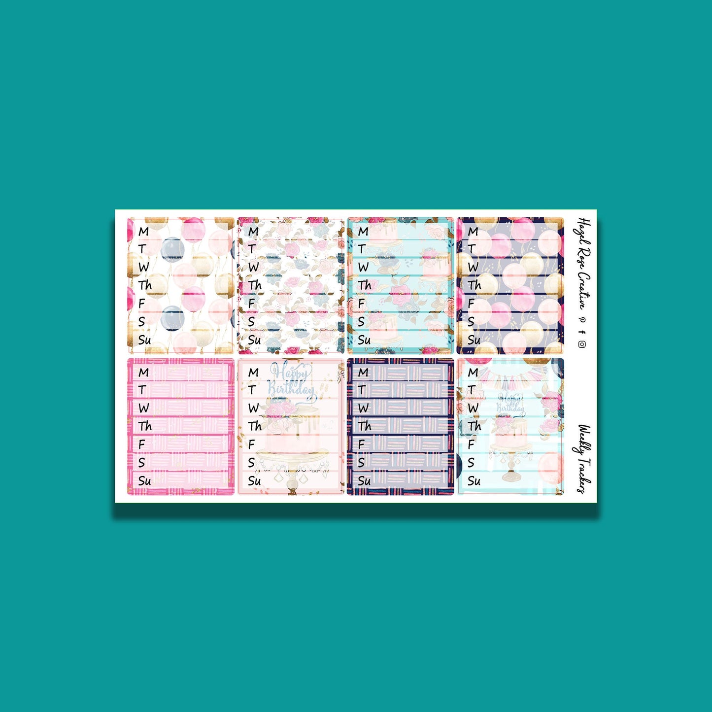 Functional Stickers - Weekly Trackers