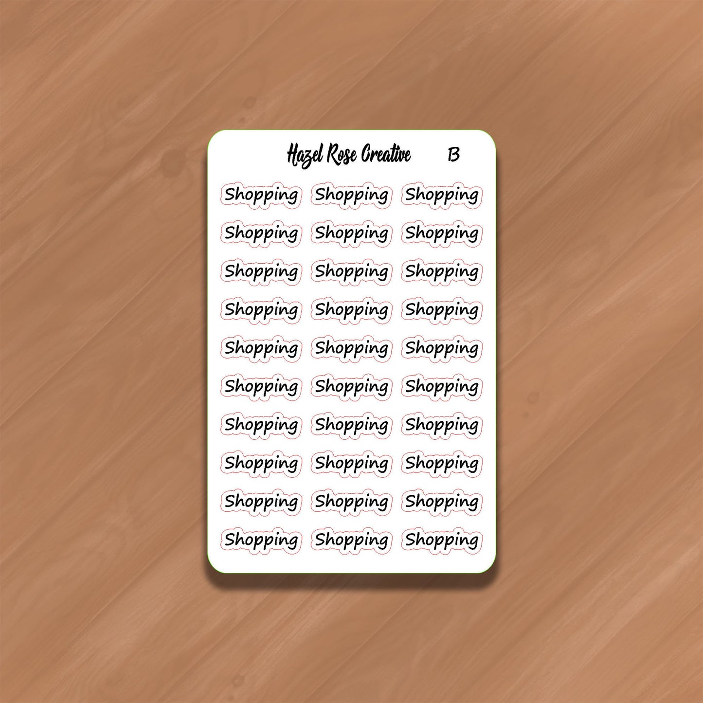 Functional Stickers -  Shopping