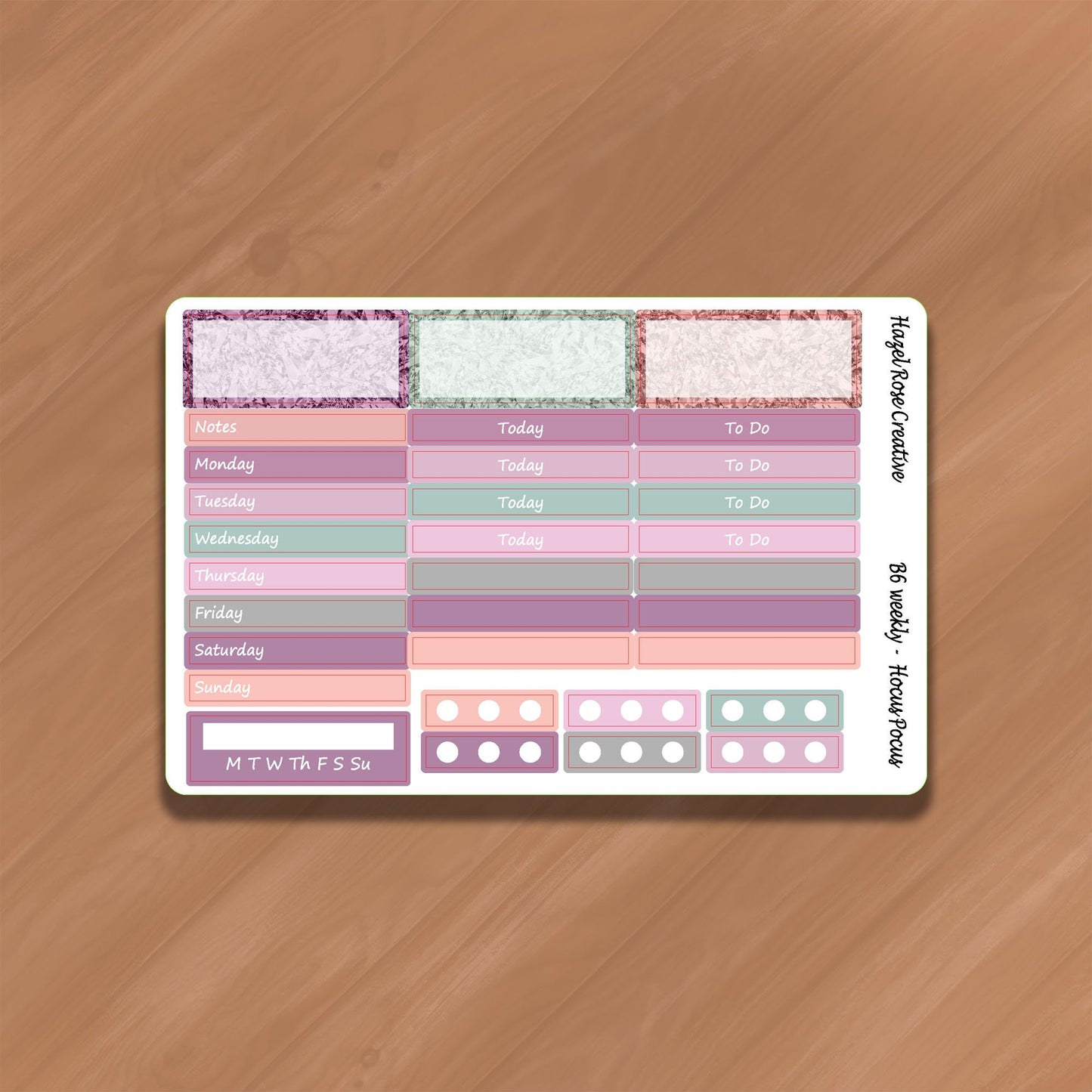 B6 Weekly Kit - Hocus Pocus