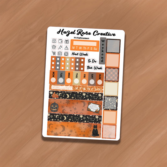 Hobo Weeks Weekly Sticker Kit - Halloween