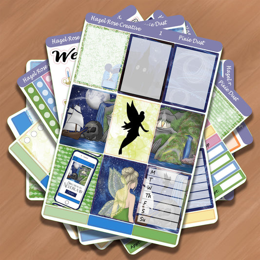 Vertical Weekly Sticker Kit - Pixie Dust