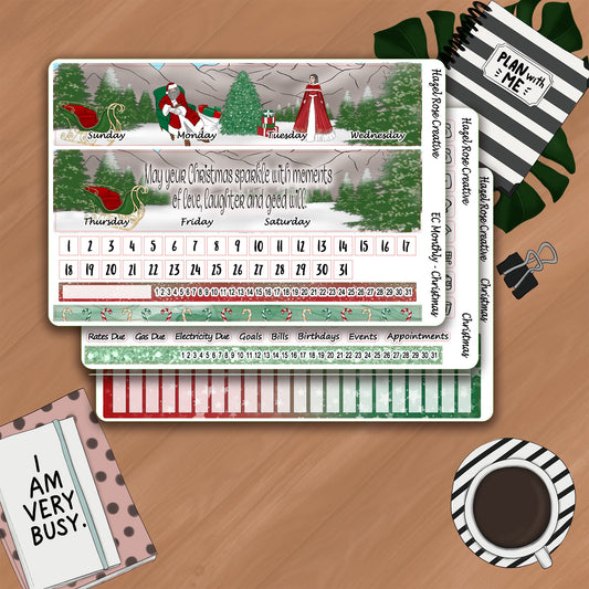 Monthly Kit - Christmas - Standard planners, Whistle & Birch Planners
