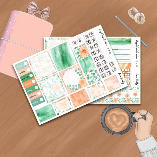 Lime Weekly Kit - Eucalyptus & Peach