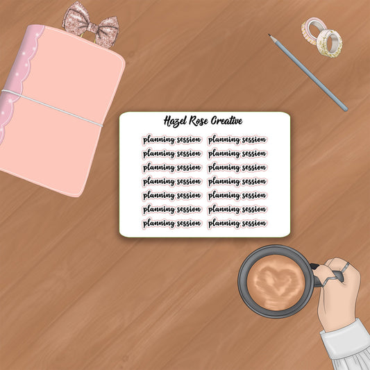 Functional Stickers - Planning Session