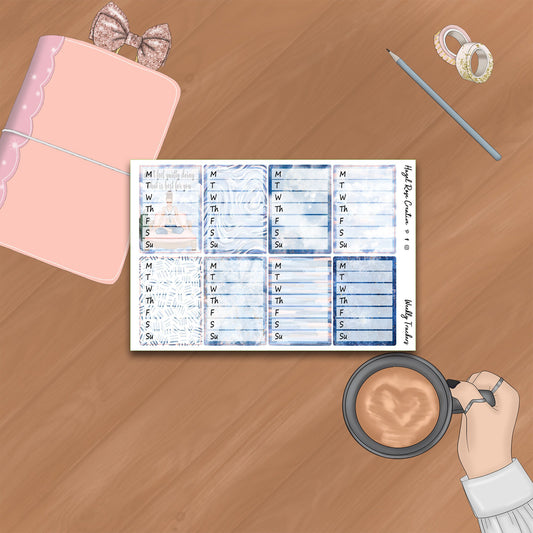 Functional Stickers - Weekly Trackers - Tranquillity