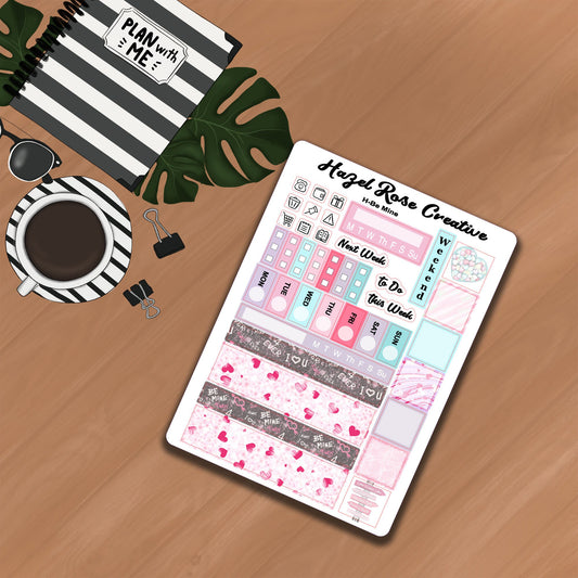 Hobo Weeks Weekly Sticker Kit - Be Mine