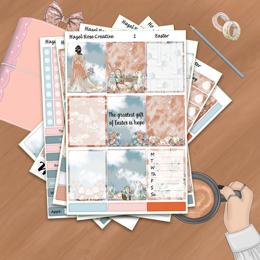 Vertical Weekly Sticker Kit  - Easter