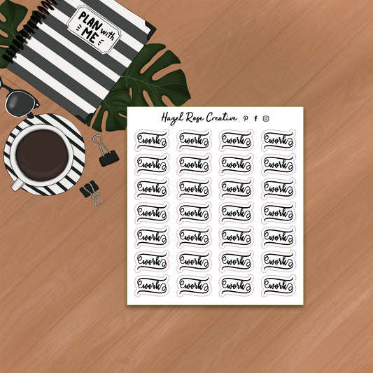 Functional Stickers - Work Script