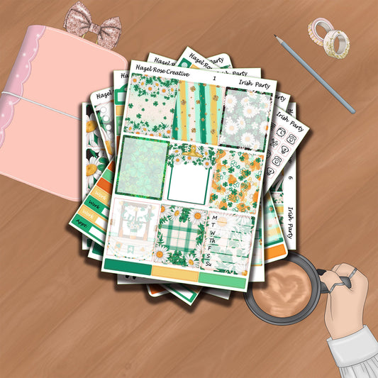 Vertical Weekly Sticker Kit - Irish Luck