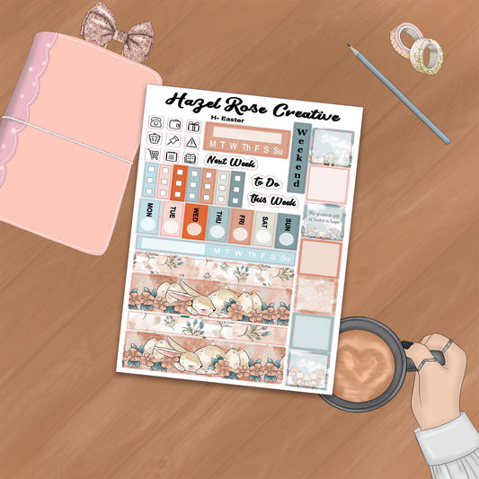 Hobo Weeks Weekly Sticker Kit - Easter