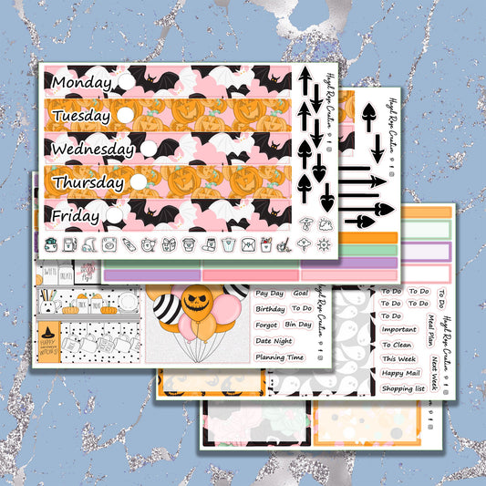 Daily Duo A5 Weekly Kit - Halloween Brights
