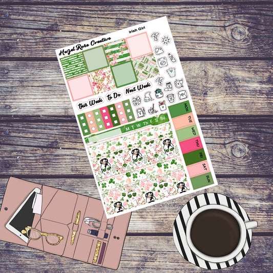 Hobo Weeks Weekly Sticker Kit - Irish Girl