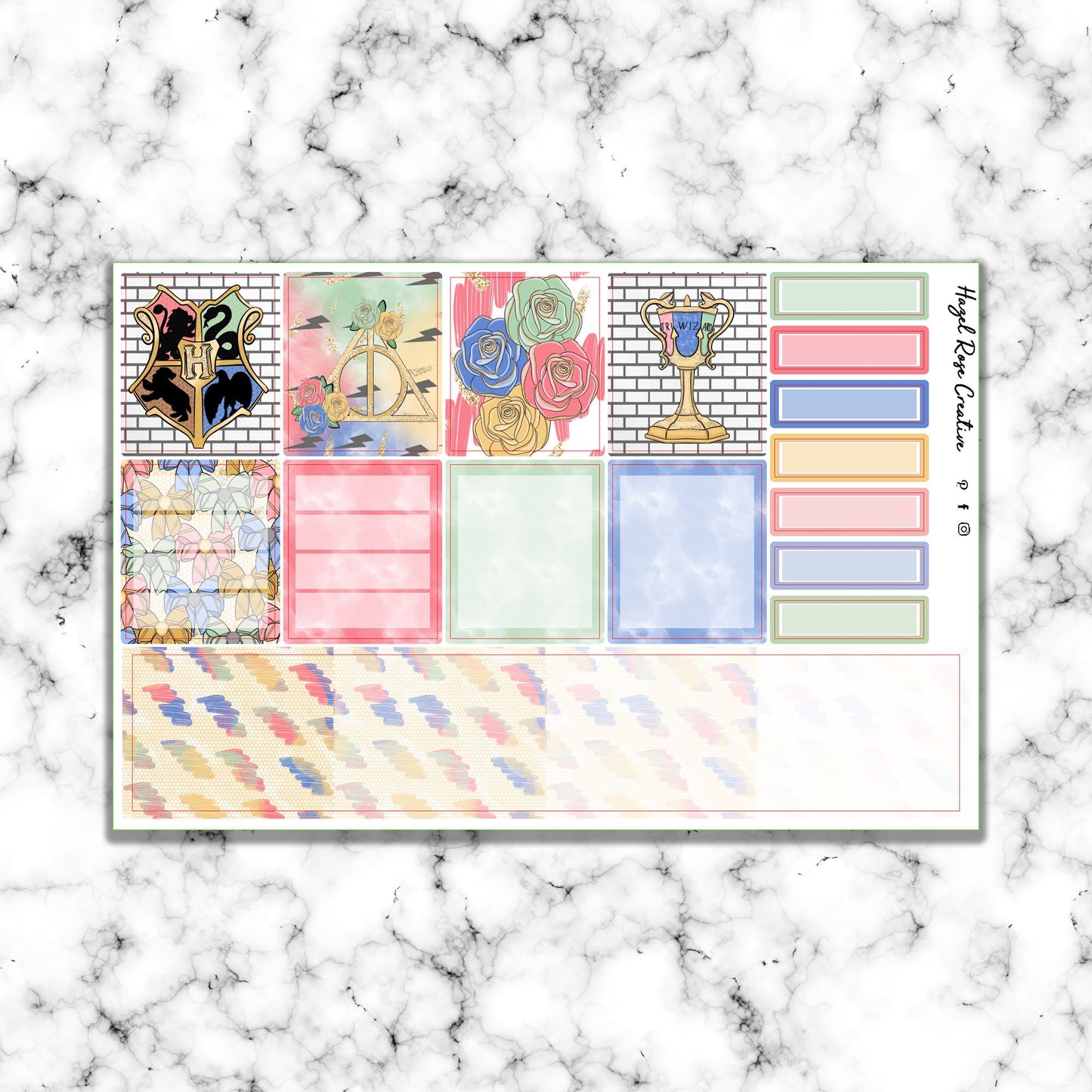 Monthly Kit - A5 Daily Duo - Lightening & Roses