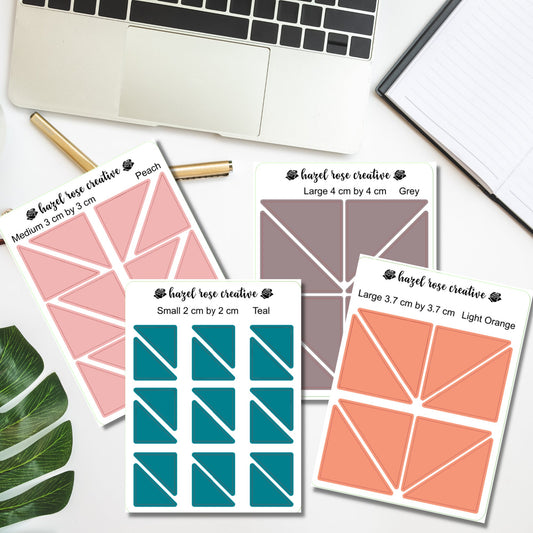 Functional Stickers - Corner Triangle stickers