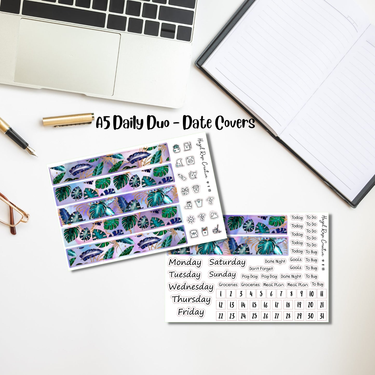Daily Duo A5 Weekly Kit - Tropical Fluid