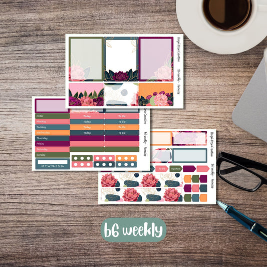 B6 Weekly Kit - Peonies