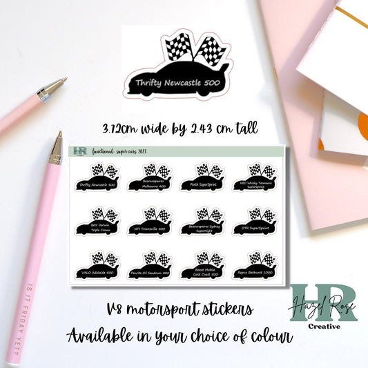 Functional Stickers - Motor Sport Trackers 2023